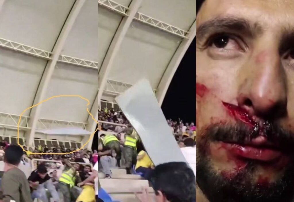 حادثه‌ای ترسناک و خونین اتفاق افتاد بشقاب پرنده در ورزشگاه پارس شیراز! (عکس)