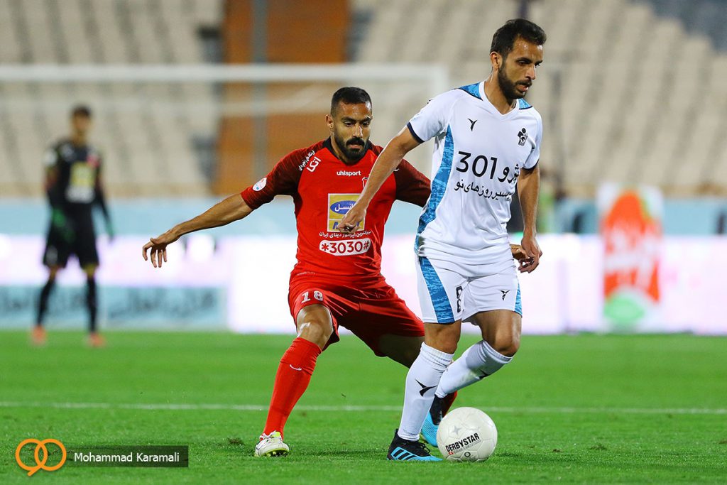 تصاویر:پورامینی با شماره ۸ مقابل پرسپولیس به میدان رفت