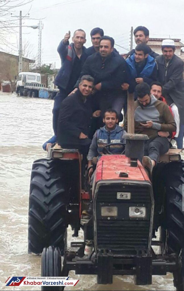 عکس| فردوسی‌پور در مناطق سیل‌زده حاضر شد